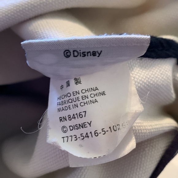 Disney Parks Authentic Original Mickey Mouse Large Canvas Tote Bag Blue & Green - Picture 6 of 13